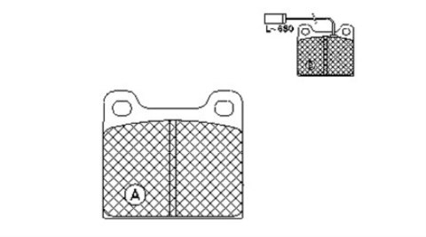 Klocki przód ALFA ROMEO 75 89-92 1.6 1.8