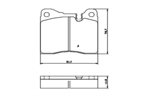 Brake Pad Set BMW 525-635,3.0