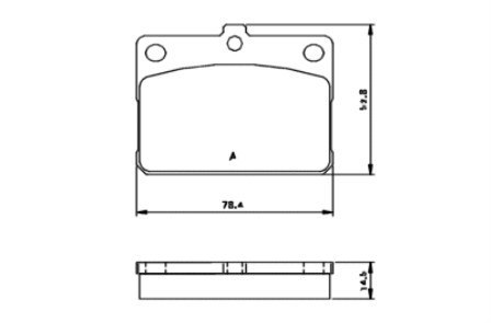 Brake Pad Set DAI / HYUN / MIT / TOYOTA