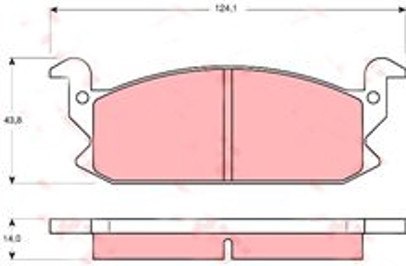 Brake Pad Set DAIHATSU CHARAD