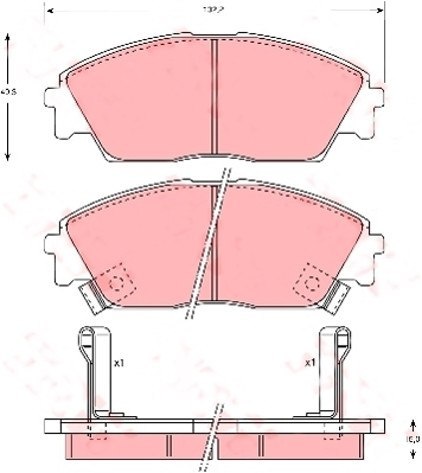 Brake Pad Set HONDA