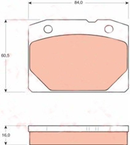 Brake Pad Set LADA