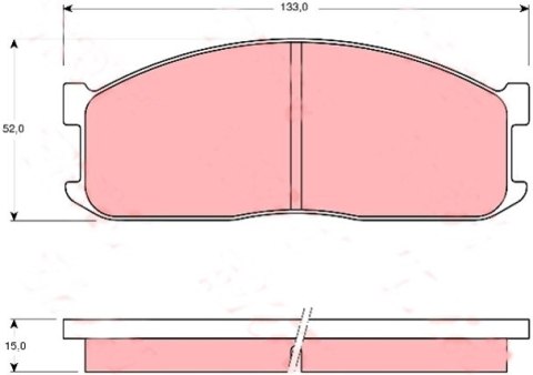 Brake Pad Set FORD,MAZDA