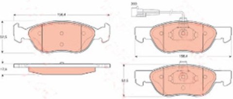 Brake Pad Set FIAT MAREA 1.4