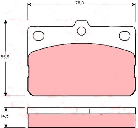 Brake Pad Set TOYOTA COROLLA