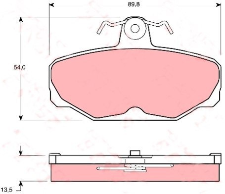 Brake Pad Set FORD SIERRA