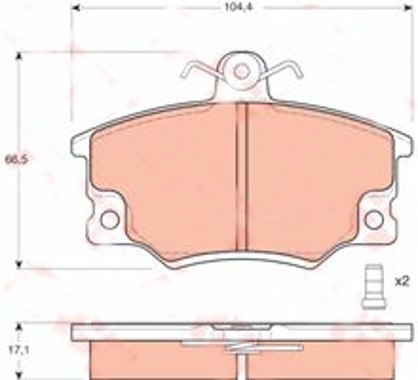 Brake Pad Set FIAT,LANCI