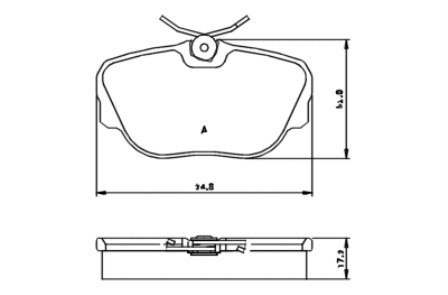 Brake Pad Set MERCEDES