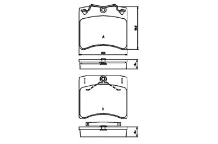 Brake Pad Set VW