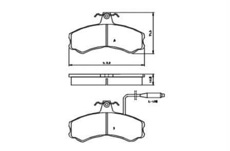 Klocki hamulcowe CITROEN, FIAT, PEUGEOT MP176.1