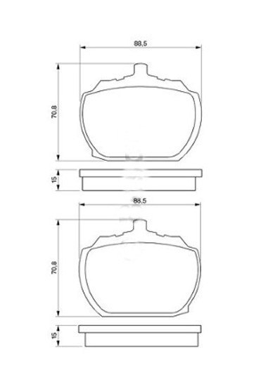 Brake Pad Set FORD TRANSIT