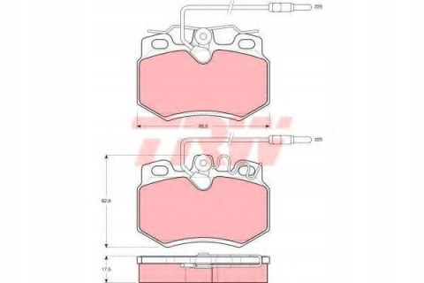 Brake pad set CITROEN