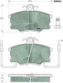 Brake pad set FIAT,LANCIA