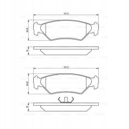 Brake pad set