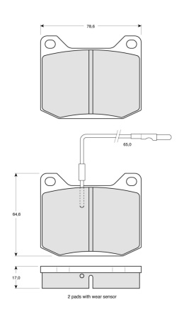 Brake pad set