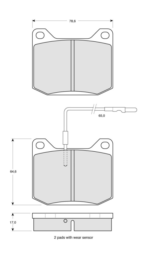 Brake pad set