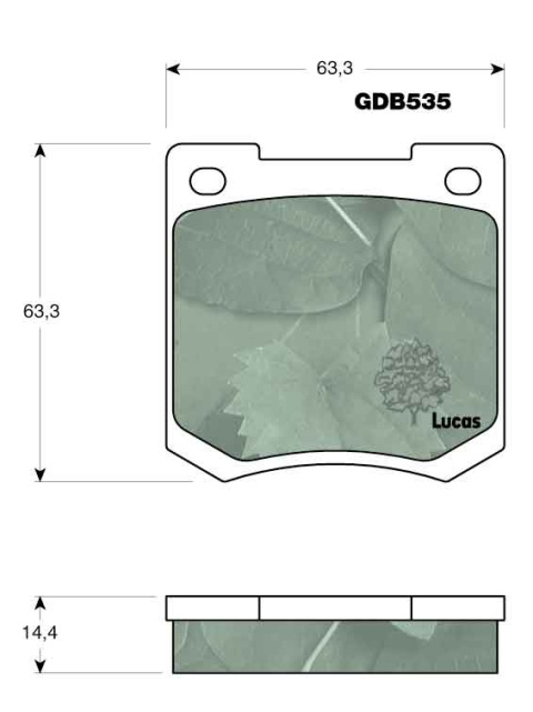 Brake pad set FORD,HYUNDAI,PEUGEOT