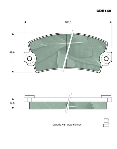 Komplet klocków hamulcowych RENAULT,FIAT