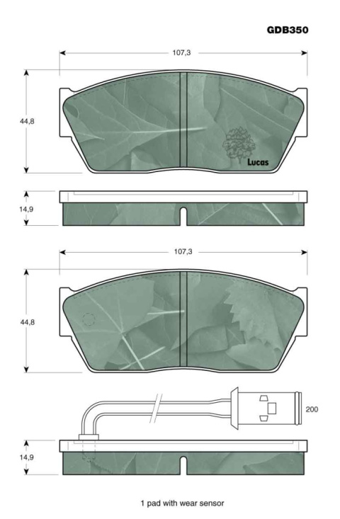 Komplet klocków hamulcowych ROVER 213,216 84-