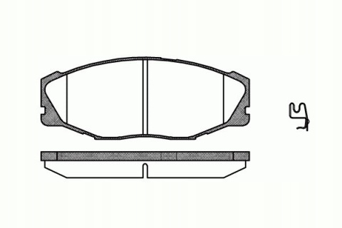 Komplet klocków hamulcowych TOYOTA