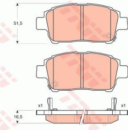 Brake pad set