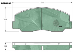 Komplet klocków hamulcowych TOYOTA