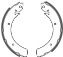 Brake shoe set