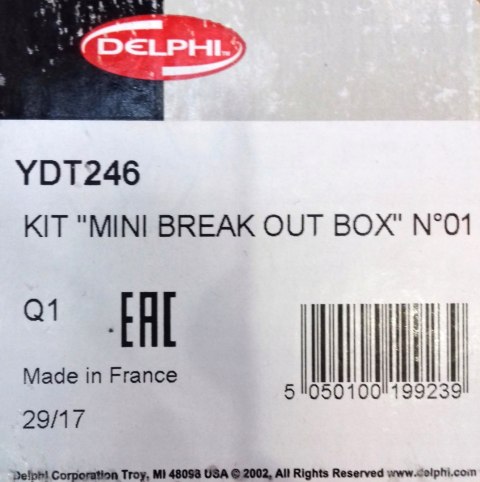 Delphi YDT246 Zestaw adapterów Delphi YDT246 Zestaw adapterów