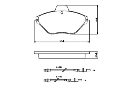 Brake Pad Set CITROEN