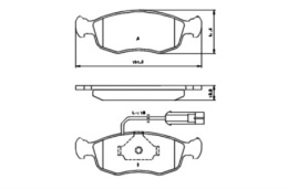 Komplet klocków hamulcowych FIAT PALIO