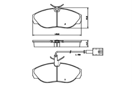 Brake Pad Set FIAT