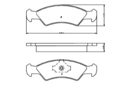 Brake Pad Set FORD FIESTA