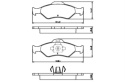 Brake Pad Set FORD