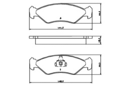 Brake Pad Set FORD