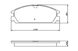 Brake Pad Set HONDA CIVIC