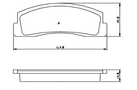 Brake Pad Set LADA NIVA