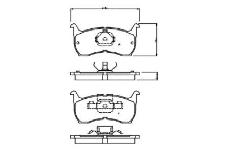 Brake Pad Set MAZDA 626