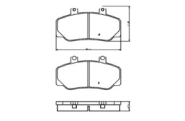 Brake Pad Set VOLVO 740