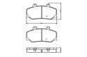 Brake Pad Set VOLVO 740