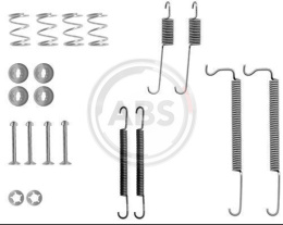 Komplet osprzętu szczęk hamulcowych Opel Vauxhall Corsa Kadett Astra (R) 84-91