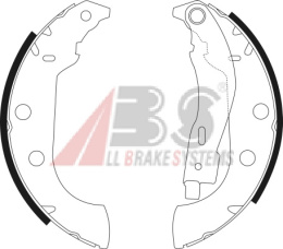 Komplet szczęk hamulcowych Citroen Peugeot 306 1.4i-1.9TD 96-