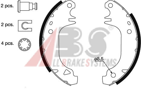 BRAKE SHOES Citroen/Peugeot VISA/PEUG 205/309 83- BRAKE SHOES Citroen/Peugeot VISA/PEUG 205/309 83-