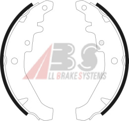 BRAKE SHOES Fiat Palio/Palio week./Siena. 95-