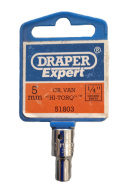 DRAPER Nasadka 5 mm 1/4" 6 pkt EXPERT