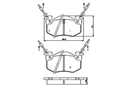 Brake Pad Set CITROEN,PEUGEOT