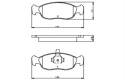 Brake Pad Set CITROEN X