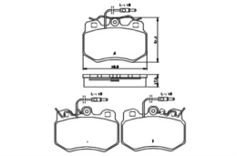 Brake Pad Set CITROEN