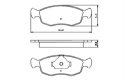 Brake Pad Set FORD