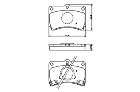 Komplet klocków hamulcowych MAZDA 323 Komplet klocków hamulcowych MAZDA 323