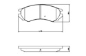 Brake Pad Set NISSAN PRIMERA